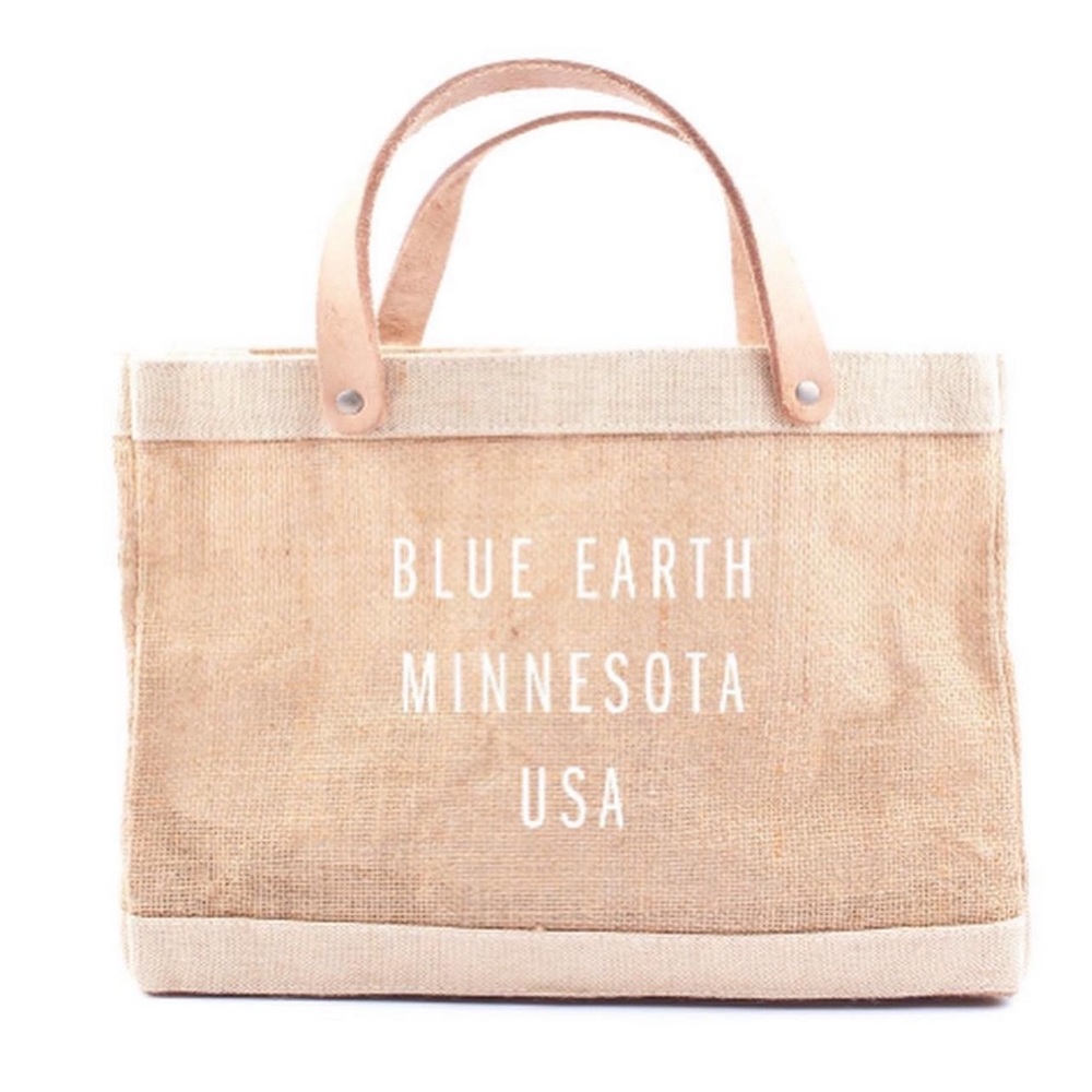 Blue earth mini market bag from Apolis